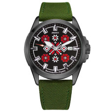 Awarder Embroidery Black-Red Green Automatic 10ATM Awarder Embroidery Black-Red Green Automatic 10ATM