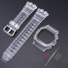 Ремешок + безель (рант) для Casio G-Shock GMW-B5000 Transp SI