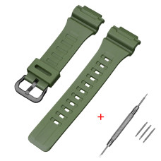 Ремешок для Casio AE-1000W Army Green BK Ремешок для Casio AE-1000W Army Green BK