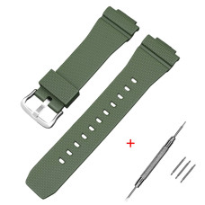 Ремешок для Casio G-Shock GM-2100 GA2100/2110 Army Green Silver Ремешок для Casio G-Shock GM-2100 GA2100/2110 Army Green Silver