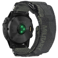 Ремешок для часов Hemsut HGA131 Military nylon strap with Velcro Garmin Camo Black 20 mm