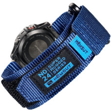 Ремешок для часов Hemsut HS121 Super Strong Nylon Garmin Blue 22 mm